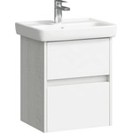 Тумба подвесная с раковиной Aqwella Сити 50 см CI0105DK, дуб канадский, Цвет фасада: дуб канадский фото 