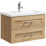 Зеркало Aqwella Фостер 80 см FOS0208DS, дуб сонома фото 2