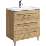 Зеркало Aqwella Фостер 80 см FOS0208DS, дуб сонома фото 4