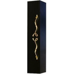 Пенал подвесной Aqwella Clarberg Due amanti 25 см Due.05.25/BLK/GL, черный, (ручки золото) фото 