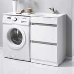 Тумба напольная с раковиной-столешницей Aqwella Forma 115 см FOR01052 R, 2 ящика фото 