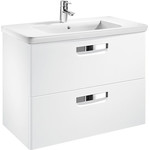 Тумба подвесная с раковиной ROCA The GAP 80 см ZRU9302732, белый фото 