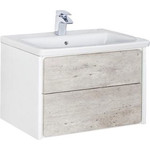 Пенал подвесной ROCA Ronda 32 см левый ZRU9303005, бетон/белый глянец фото 6