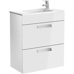 Тумба подвесная с раковиной ROCA DEBBA 60 см ZRU9302708, белый фото 