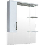 Зеркало-шкаф Стиль 80 см L, белый фото 