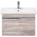 Зеркало Акватон Капри 80 см 1A230402KPDA0, белый/бетон пайн фото 2