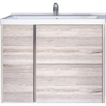 Пенал подвесной Акватон Стоун 30 см 1A228403SX850, сосна арлингтон фото 2