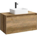 Зеркало-шкаф Aqwella 5 Stars Mobi 100 см MOB0410/MOB0717DB, дуб балтийский фото 2