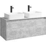 Зеркало-шкаф Aqwella 5 Stars Mobi 120 см MOB0412/MOB0717BS, бетон светлый фото 2