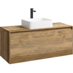 Тумба подвесная со столешницей Aqwella 5 Stars Mobi 120 см MOB0112DB/MOB0712DB, дуб балтийский фото 