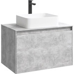 Тумба подвесная со столешницей Aqwella 5 Stars Mobi 80 см MOB0108BS/MOB0708BS, бетон светлый фото 