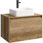 Тумба подвесная со столешницей Aqwella 5 Stars Mobi 80 см MOB0108DB/MOB0708DB, дуб балтийский фото 