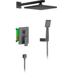 Душевая дверь Radaway Nes 8 Black DWS 120 см 10078110-54-01R (стекло 8 мм), черный/прозрачное фото 2