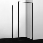 Душевое ограждение WasserKraft Dill 100х100 см 61S19, чёрный/прозрачное фото 