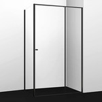 Душевое ограждение WasserKraft Dill 110х90 см 61S15, чёрный/прозрачное фото 