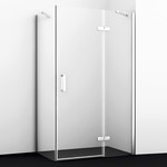 Душевое ограждение WasserKraft Aller 120х80 см R 10H06RWHITE, белый/прозрачное фото 