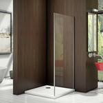 Боковая стенка Bas Latte SP-100-C-WE 100 см алюминий/прозрачное фото 