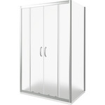 Душевое ограждение Bas Infinity WTW-TD+SP G-CH 170х90 см, хром/матовое фото 