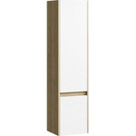 Тумба подвесная с раковиной Aqwella Smart 50 см SRT0105DB, дуб балтийский/белый фото 4