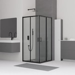 Душевое ограждение RGW CL-34B 80х80 см 32093488-14, черный/прозрачное фото 