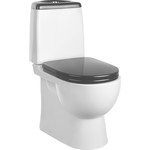 Унитаз-компакт Sanita Luxe Best Luxe WC.CC/Best/2-DM/BLK.G/S1 с крышкой микролифт (цвет чёрный) фото 