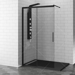 Душевая перегородка RGW WA-13B 140х195 см 34101314-14 с кронштейном в комплекте, черный/прозрачное фото 