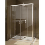 Душевое ограждение Radaway Premium Plus DWD+S 140х90 см, хром/прозрачное фото 