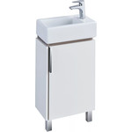 Тумба напольная с раковиной Акватон Бэлла 44 см 1A2215K1BBAZ0, белый/дуб джарра фото 