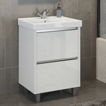 Тумба напольная с раковиной Comforty Дублин 60 см, белый фото 