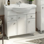 Зеркало-шкаф Comforty Сочи 85 см, белый фото 2