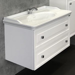 Зеркало Comforty Феррара 100 см, белый фото 2