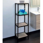 Стеллаж напольный Comforty Мальме 40 см, дуб дымчатый фото 