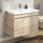 Пенал подвесной Comforty Тромсе 35 см, дуб сонома фото 4