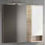 Зеркало-шкаф Comforty Гамбург 90 см, дуб сонома фото 