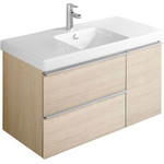 Тумба подвесная с раковиной Jacob Delafon Odeon Up 105 см EB891RU-E5, светлый дуб фото 