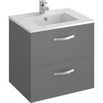 Тумба подвесная с раковиной Jacob Delafon Ola 60 см EB390RU-N14, серый антрацит фото 