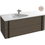 Тумба подвесная с раковиной Jacob Delafon Nouvelle Vague 120 см EB3036-E73, фактурный дуб фото 