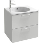 Тумба подвесная с раковиной Jacob Delafon Odeon Rive Gauche 60 см EB2520-R5-N18, белый фото 