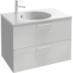 Тумба подвесная с раковиной Jacob Delafon Odeon Rive Gauche 80 см EB2522-R5-N18, белый фото 