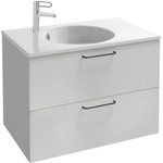 Тумба подвесная с раковиной Jacob Delafon Odeon Rive Gauche 80 см EB2522-R9-N18, белый фото 