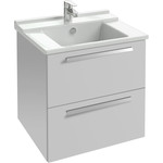 Тумба подвесная с раковиной Jacob Delafon Struktura 57 см EB1276-N18, белый фото 