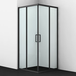 Душевое ограждение WasserKraft Dill 90х90 см 61S03, чёрный/прозрачное фото 
