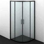 Душевое ограждение WasserKraft Dill 90х90 см 61S01, чёрный/прозрачное фото 