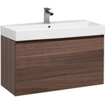 Пенал подвесной Aquanet Нью-Йорк 35 см 203956, орех фото 8