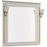 Пенал напольный Aquanet Паола 40 см 186112, белый/золото фото 5