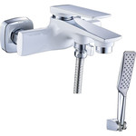 Смеситель для ванны Lemark Allegro LM5914CW, хром/белый фото 