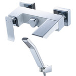 Смеситель для ванны Lemark Contest LM5814CW, хром/белый фото 