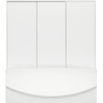 Торцевая шторка для ванны Bas Ахин/Индика/Ямайка 800х1450 мм, белый/матовое (пластик) фото 3