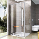 Душевое ограждение Ravak Pivot PPS+PDOP2 90х120 см, сатин/прозрачное фото 