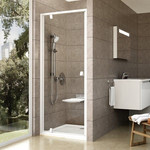 Душевая дверь Ravak Pivot PDOP1 80 см 03G40101Z1 белый/прозрачное фото 